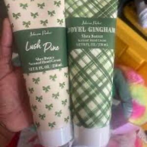 Lush Pine and  Gingham Shea Butter Hand Cream Set Bundle